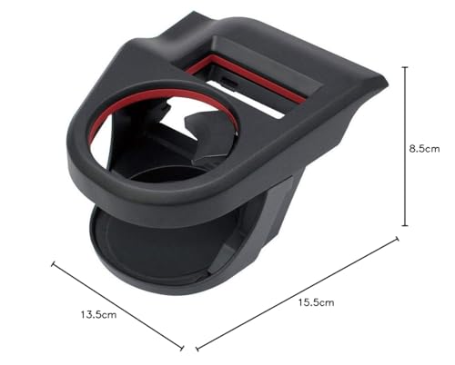 Tsuchiya Yac Vehicle-Specific Air Conditioner Drink Holder for Suzuki Swift Z#13S 33S 43S 53S 83S Driver's Side Black Red SY-SZ1