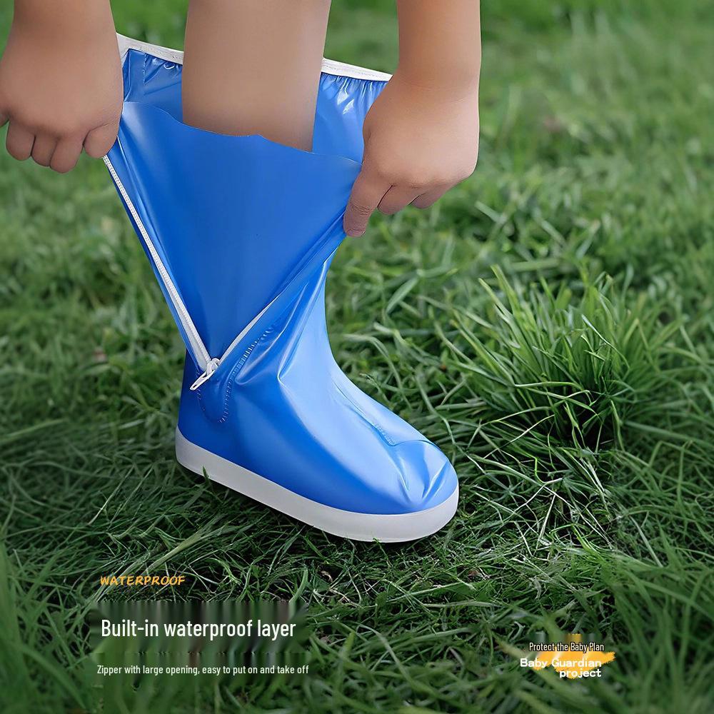 Wiederverwendbare Rutschfeste Regenstiefelüberzieher - Wasserdicht, Verdickt, Verschleißfest für Kinder, Frauen und Männer