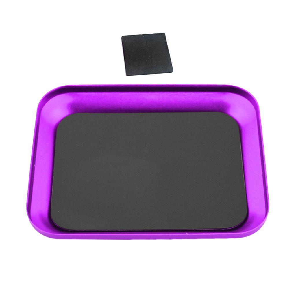 Upgrades Magnetic Parts Tray Rust Resistant Aluminum Magnetic Screw Holder Easy To Carry for Mechanics & Home Repair