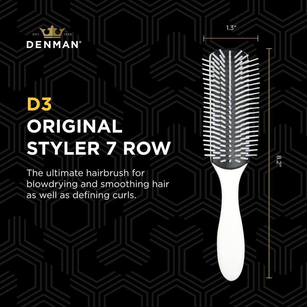 Toriko Industries Denman Brush D3 White