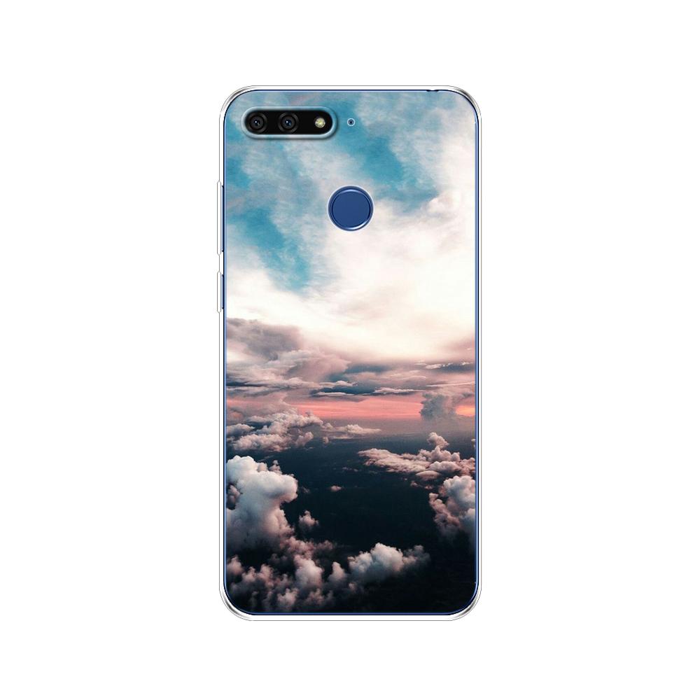 For Huawei Honor 7C 5.7 Inch Case Cover Soft Silicone TPU Cute Cover Back Protective Phone Case For Huawei Honor 7c Aum-L41 Bags
