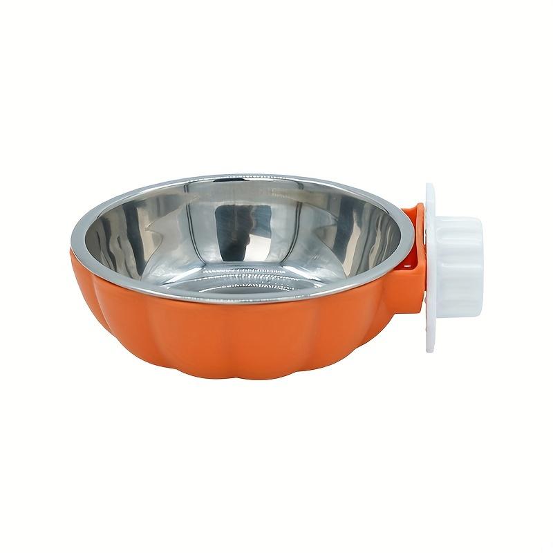 

Pumpkin Shaped Small Pet Food and Water Bowl, Movable and Lifting Pet Carrier Bowl Pet Feeding Supplies помаранчевий