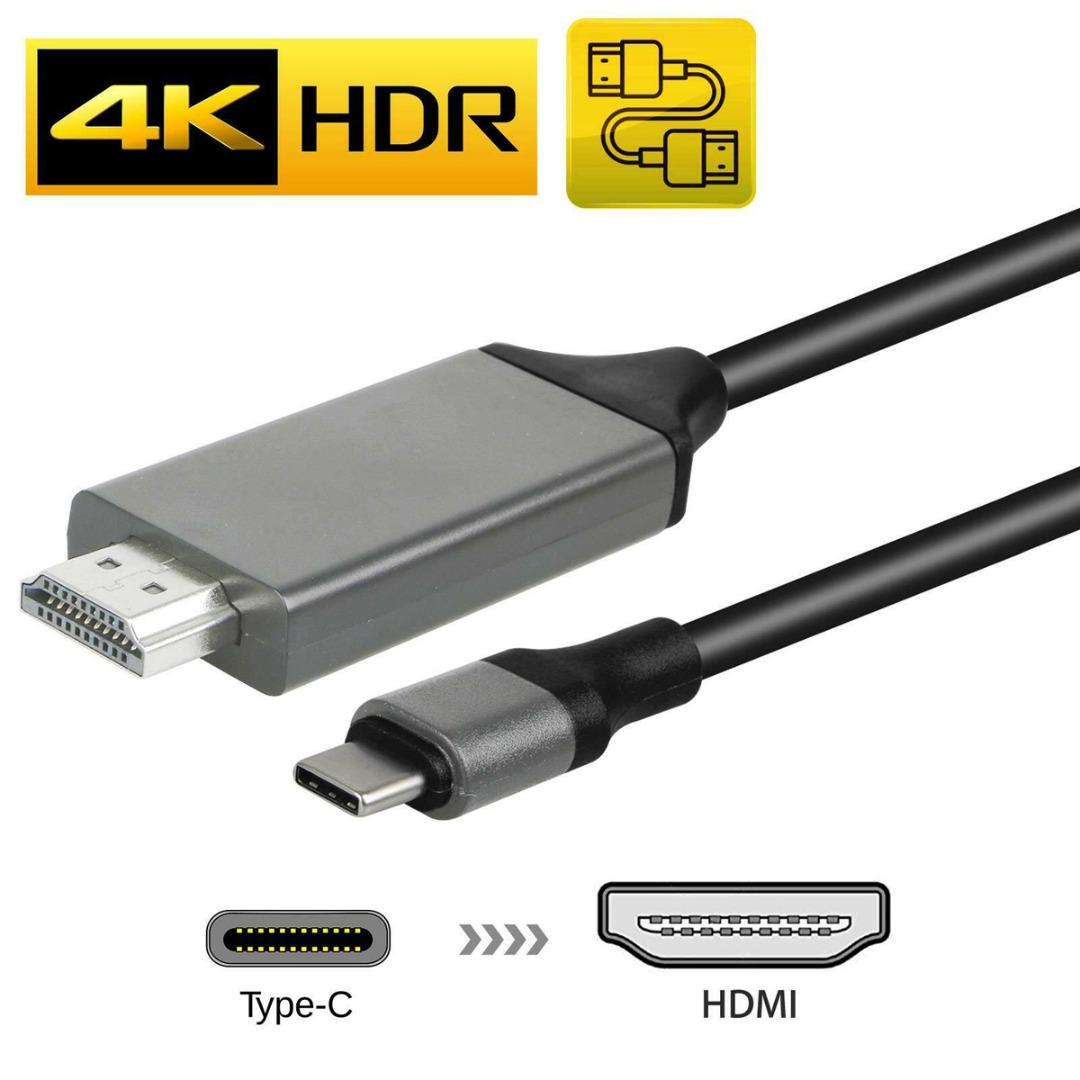 

Кабель-адаптер Type-C в 4K HDMI HDTV для Samsung S10 S9 S8 MacBook