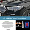 Una coppia 2 pezzi Pellicola Protettiva per Fari Auto Pellicola Auto Nero Affumicato Trasparente TPU Adesivo di Riparazione Per BMW X6 G06 M -