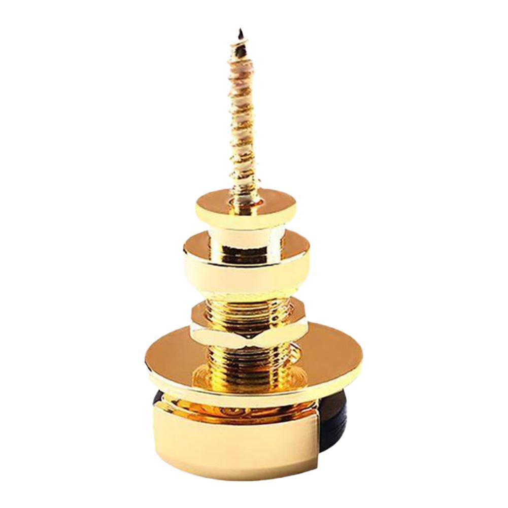 2 Pcs Guitar Strap Locks with Mounting Screws Guitar Strap Locks Set Guitar Strap Button Locks for Electric/Bass/Acoustic Guitar