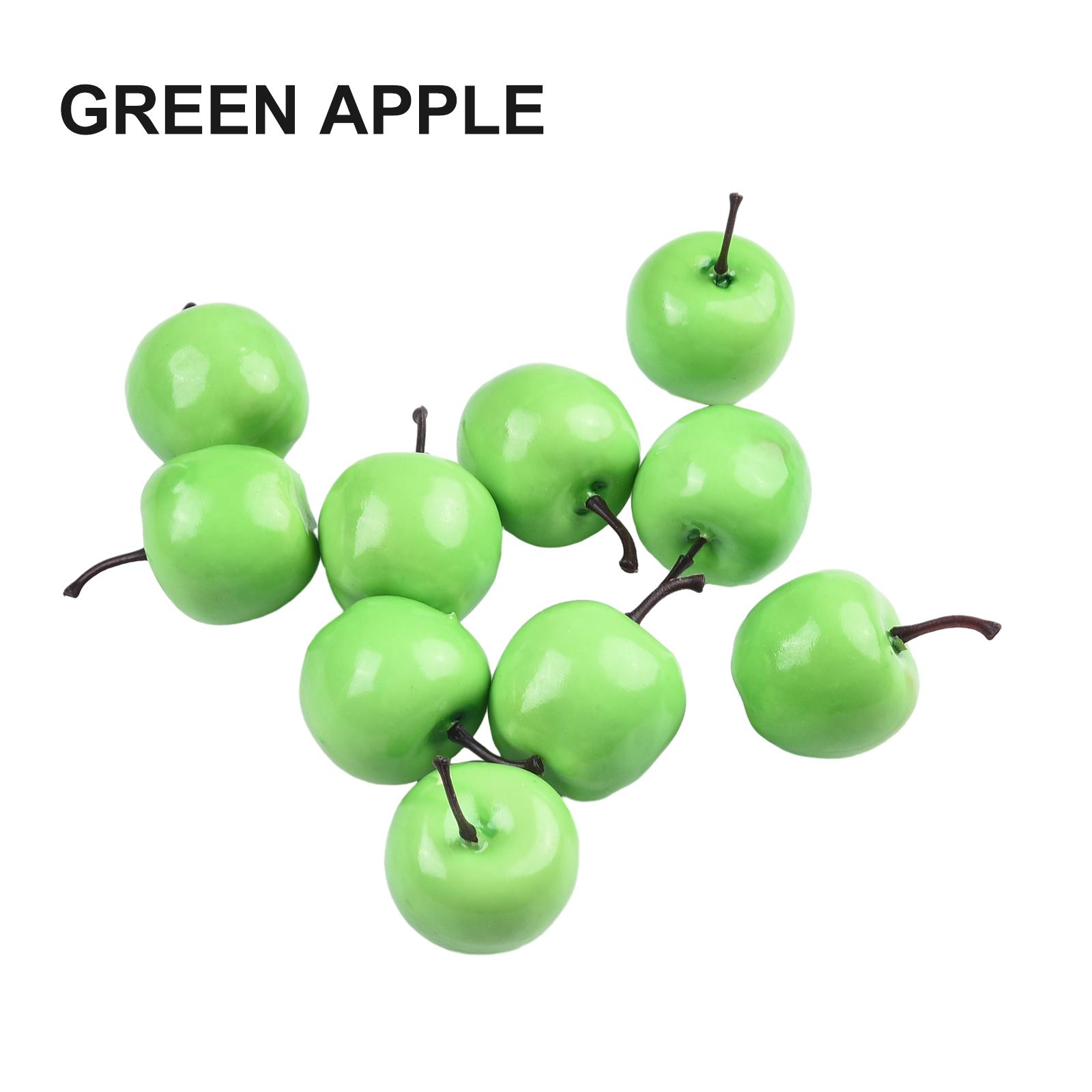 

Искусственные яблоки маленькие 10 шт. Декоративные фрукты для дома apple зелёный