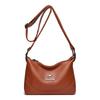 Women's bag new urban simple messenger bag soft leather simple shoulder medium and old handbag