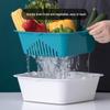 CHAHUA 6-Piece Double-Layer Vegetable Washing & Strainer Basket Set