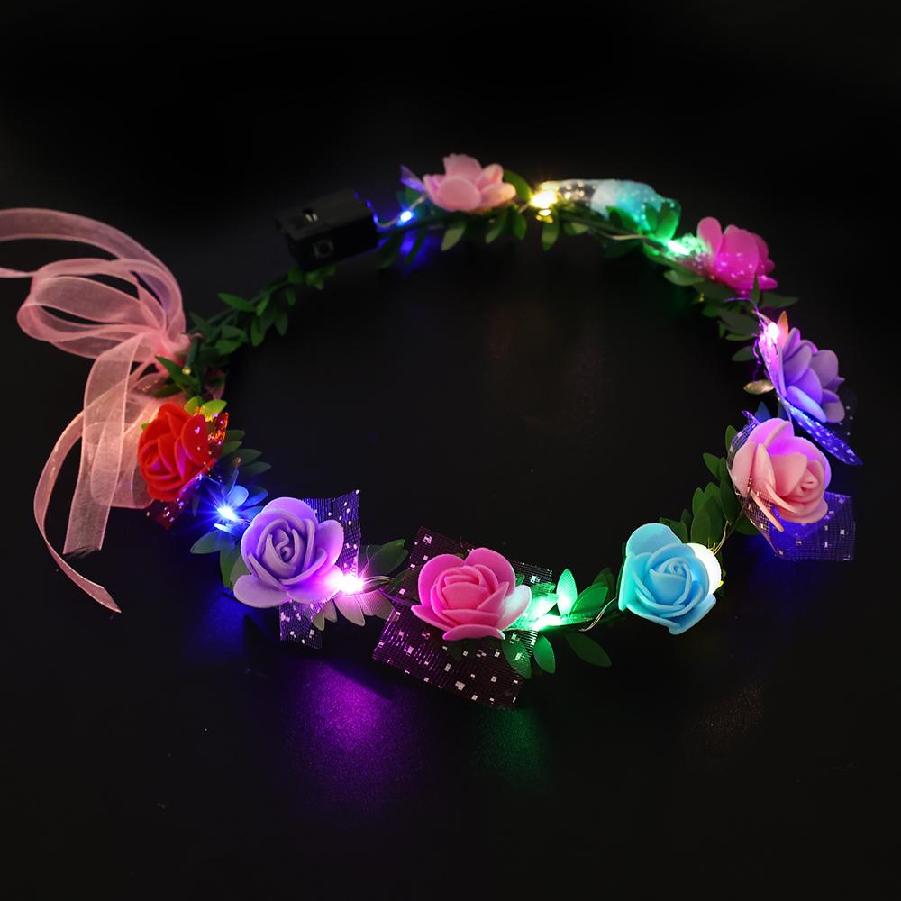 Simulated Roses Light-emitting LED Garland