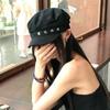 Black Star Hole Berets Vintage Newsboy Hats Fashion Octagonal Cap  Streetwear