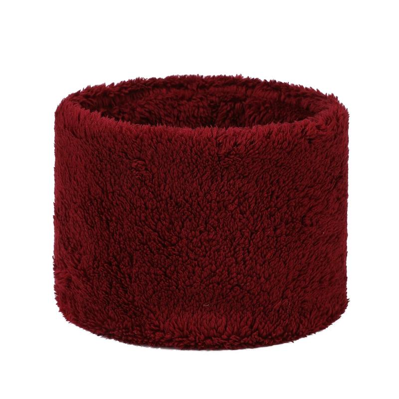 Fashionable Plush Neck Gaiter Keep Warm Solid Color Cold-proof Collar Half Face Mask For Autumn Winter Face Cover