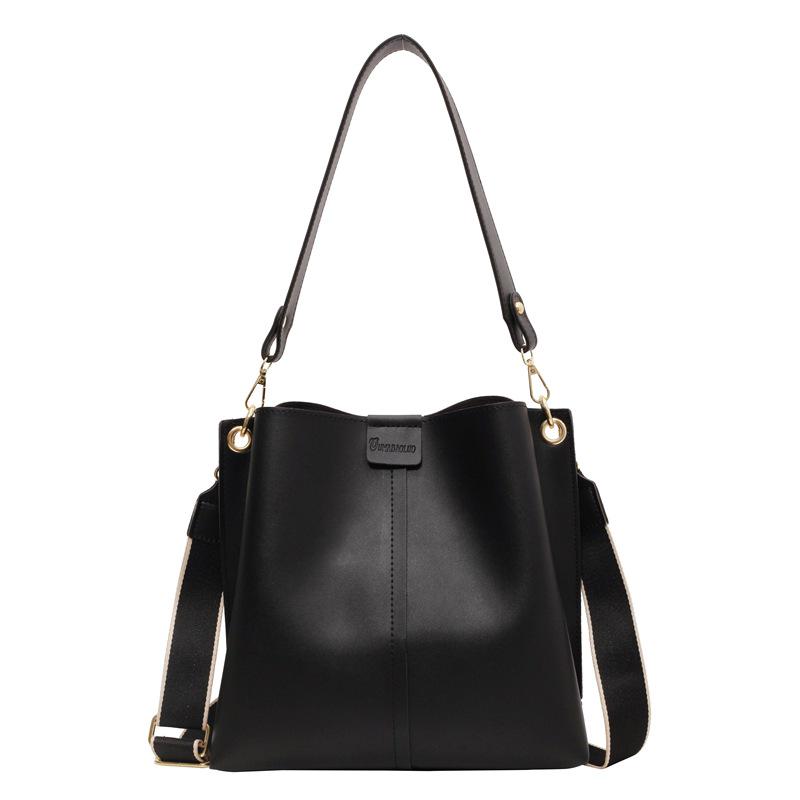 2025 Spring Fashion Women's Large Capacity Textured Crossbody Bucket Bag