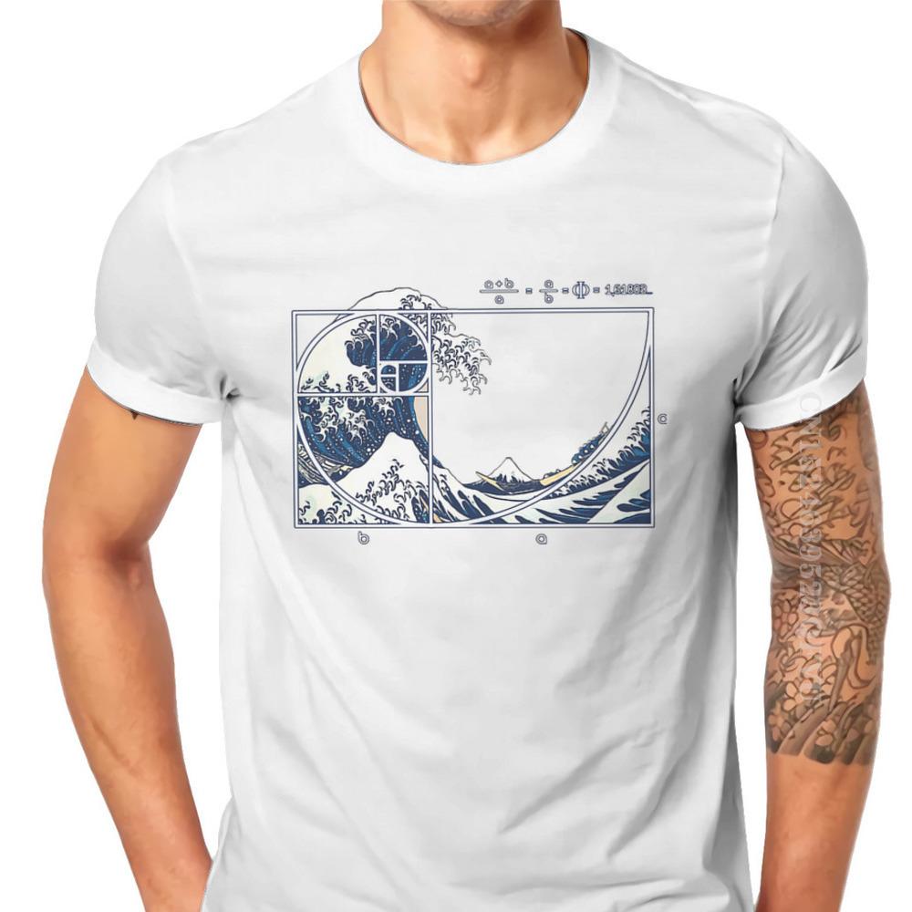 Math Mathematics Meme The Great Fibonacci Wave Tshirts Vintage Designer Unisex Streetwear Clothing Tops Cotton Retro T Shirt