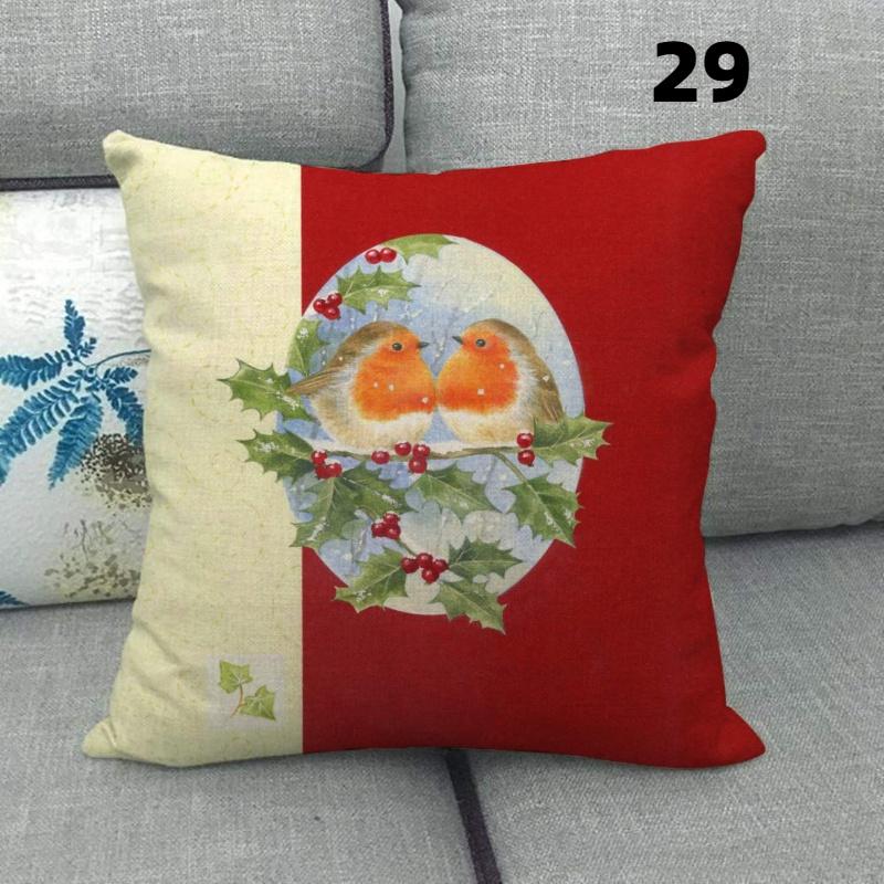 Vánoční jednoduchý dárek na večírek čtvercový povlak na polštář používaný pro domácí dekoraci pohovky na polštář (45 cm * 45 cm)