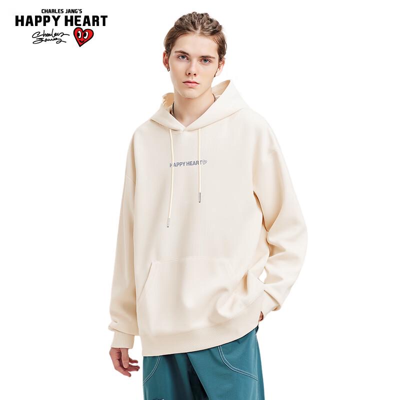 Charles Heart Print Retro Loose Crewneck Sweatshirt