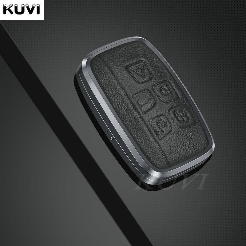 Leather Car Metal Key Case Cover For Land Rover Range Rover Sport Evoque Freelander For Jaguar Xf Xj Xe Xjl Xf Shell Accessories