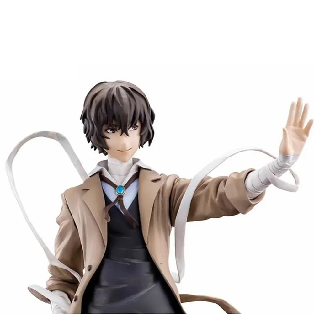 Figura Anime BSD Dazai Osamu Action figure sostituibili Dazai Osamu statuetta Bambola Modello Ragazzo in PVC Giocattoli Collezione Statua Regalo 26cm