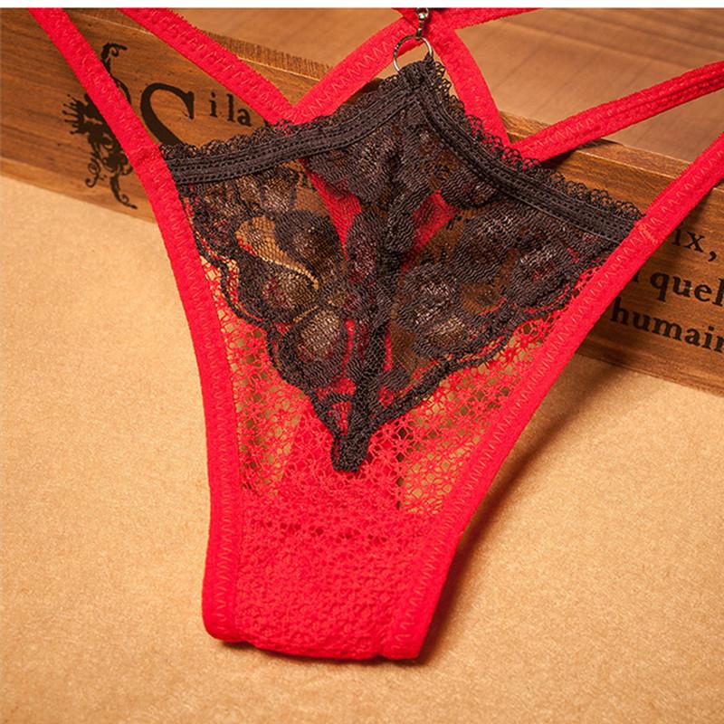 Λεπτά δαντελένια στρινγκ μπικίνι Σέξι διάφανα ερωτικά εσώρουχα Ρυθμιζόμενες λωρίδες Κοίλες σέξι γυναικεία εσώρουχα χωρίς ραφή σλιπ