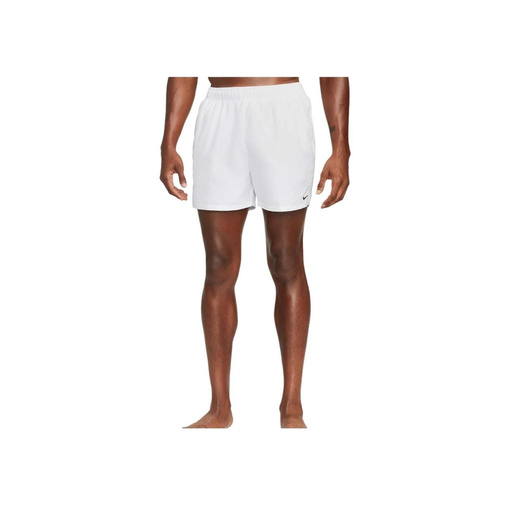 Nike Elastic Waist Solid Color Casual Shorts Men Bottoms White NESSA560-100