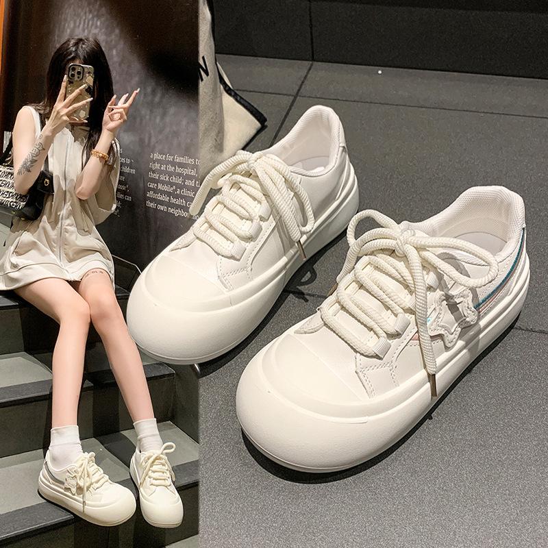 

Платформенные белые женские весенние новые универсальные звезды спортивная и повседневная обувь для скейтборда прилив 40 бежевый