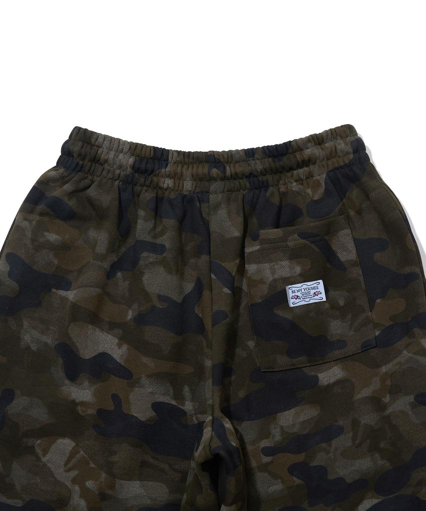 YOUHEE Graphic Camo Sweat Pants_Khaki