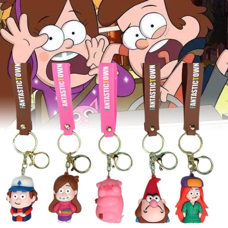 Gravity Falls Mabel Pines Backpack Keychain Cartoon Car Pendant Ornaments Gift
