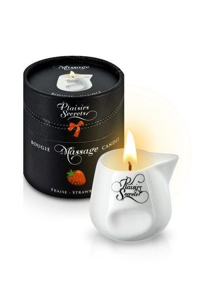 

Massage candle with strawberry scent Plaisirs Secrets Strawberry 80 ml (SO1848)