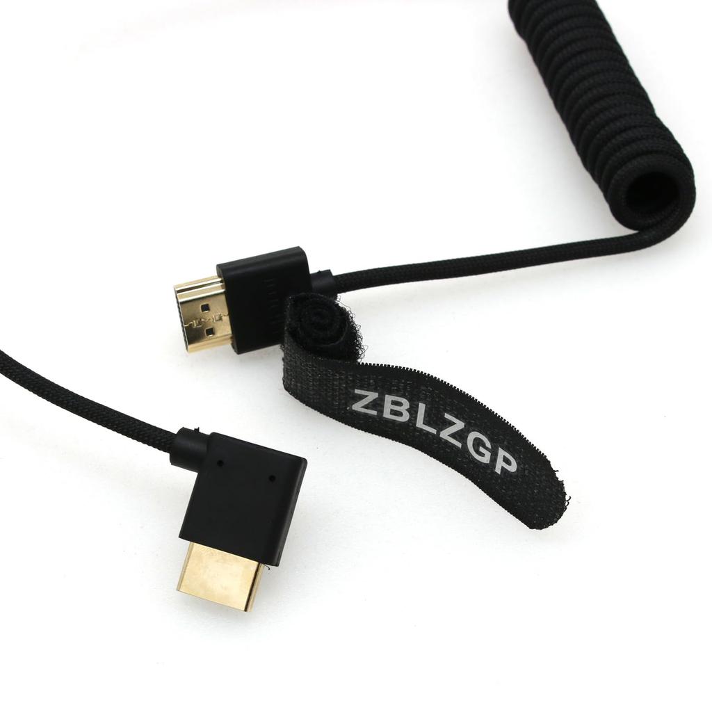 ZBLZGP HDMI kabel 4K 120hz 8K 60hz Vysokorychlostní 48Gbps HDR Video kabel Pletený kabel pro Blackmagic BMPCC 4K 6K DJI Ronin RS2 Gimbal Stabilizátor Projektor