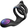 1pc Vibrating Cock Ring For Men Couples Pleasure Rechargeable Silicone Penis Ring Adult Sensory Toys With 10 Intense Vibration Modes Erection Enhancin