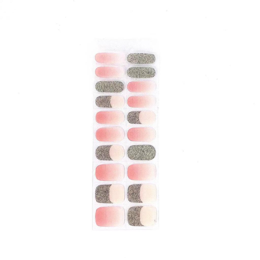 Phototherapy Semi-baked Nail Stickers Semi-cured Gel Manicure Stickers