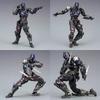 Kaiyodo Yamaguchi-style Arkham Knight Batman Figure, Articulated DC Superhero Model Soldier Figurine.
