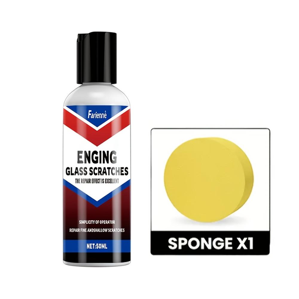 

Полироль для удаления царапин со стекла - Паста для обновления стекла, наносить для восстановления стекла до его первоначального состояния. Подходит для автомобильного стекла,