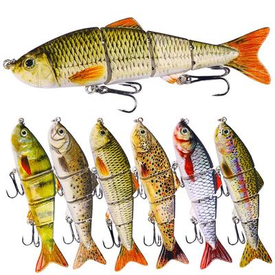 HENGJIA 1pc Multi-abschnitt Köder Angeln Wobbler Simulation Swimbait Jointed Minnow Angeln Werkzeug