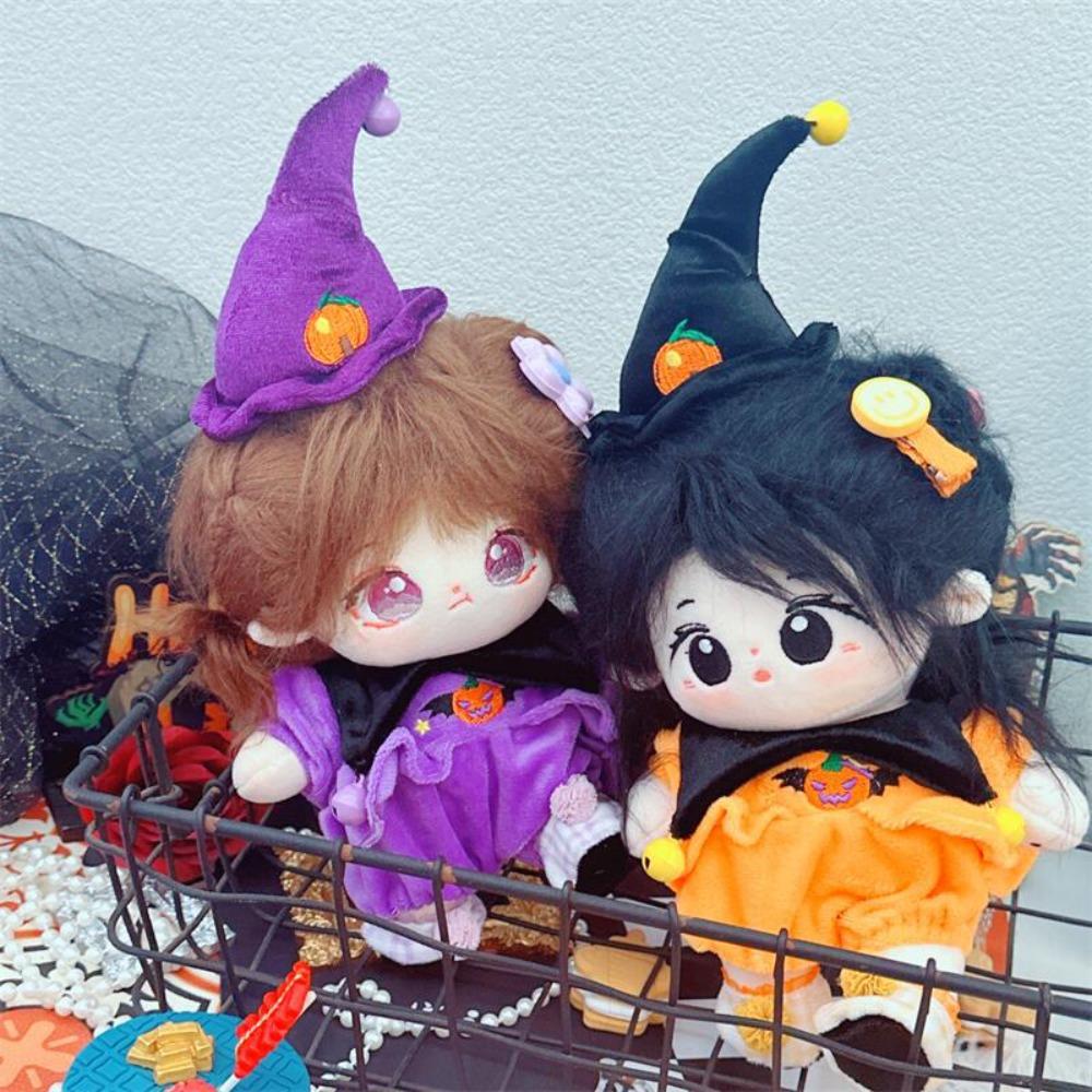 Soft Plush Idol Doll Pumpkin Suit Skeletonless Doll Pumpkin Custom Suit Clothes  Holiday Gift