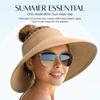 Bohemian Style Women's Sun Hat Open Top Straw Hat New Beach Hat  Outdoor & Travel