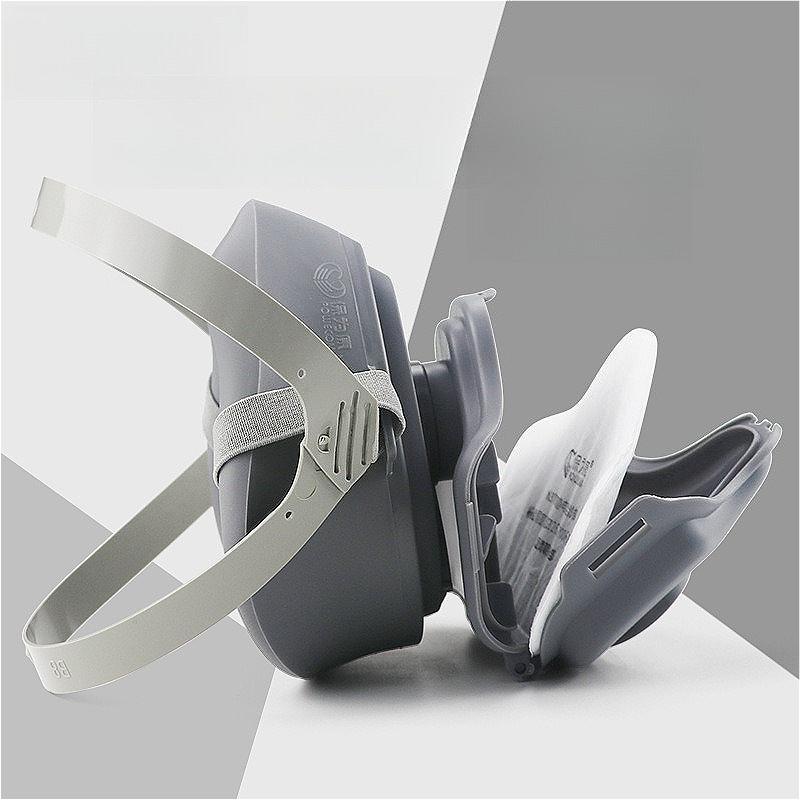 KN95 Staubmaske Staubdichte Atemschutzmaske Filter Arbeitsschutzmasken Sprühfarbe Staubmaske mit Filter Atemschutzgerät Sicherheitsschutz