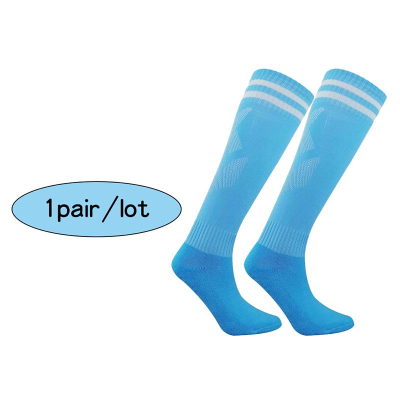1-5 Pairs Adult Child Football Socks Soccer Baseball Stockings Man Women Training Wear-resistant Running Sports Futsal Long Sock