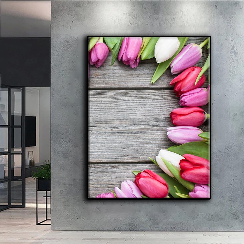 5D DIY Diamant Malerei Kreuzstich Blumen Tulpen Diamant Stickerei Mosaik Wand Kunst Home Dekoration