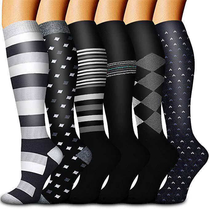 Unisex Cross-Border Compression Socks - Perfect for Sports, Running, Yoga; Knee-High, Calf-Length; Leg Slimming.