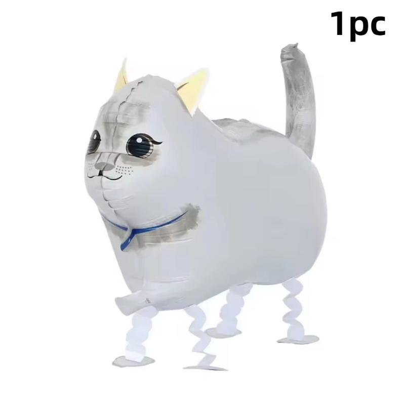 1/4Pcs Cat Balloons Animal Pet Cat Balloons Cat Balloons For Kids Birthday Party Pet Cat Theme Birthday Party Decorations