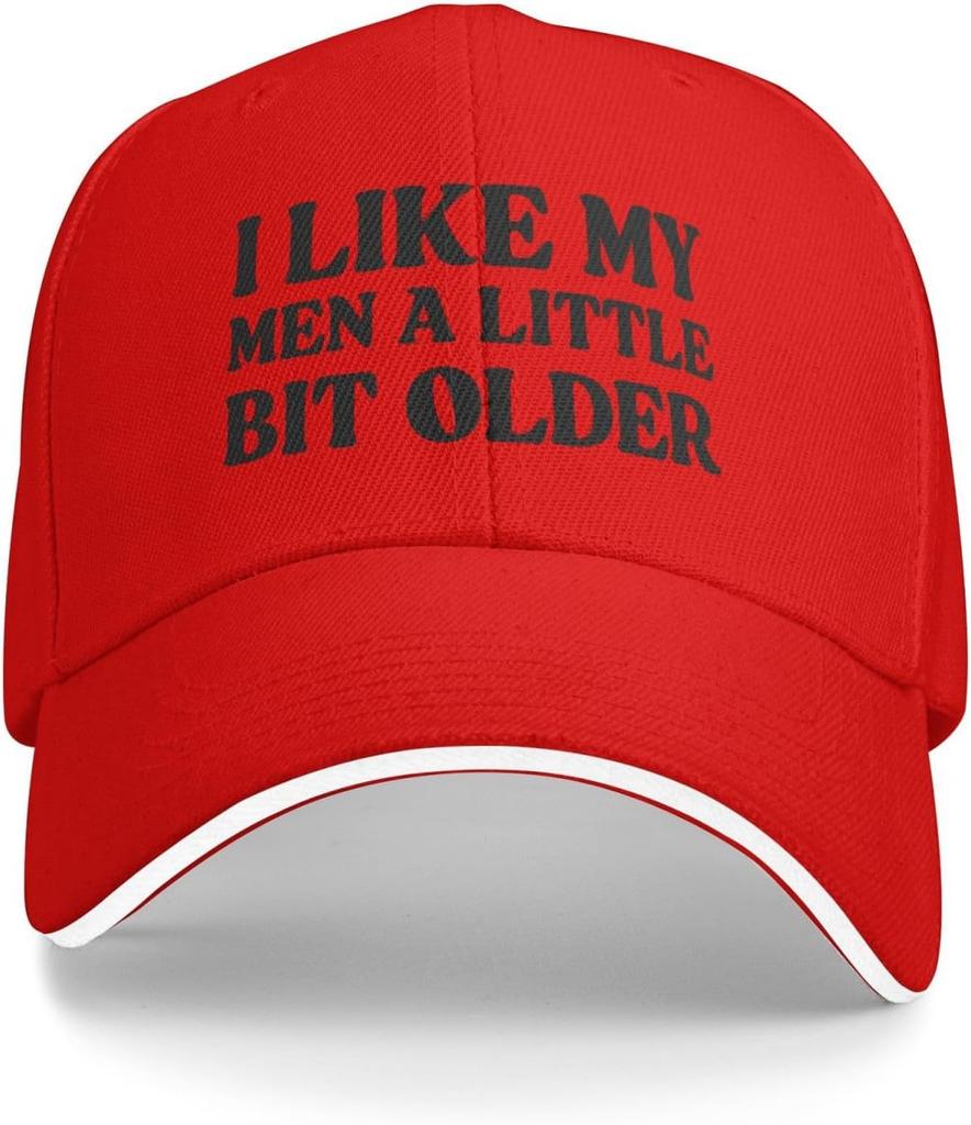 I Like My Men A Little Bit Older Baseball Cap Polyester Unisex Adult Adjustable Outdoor