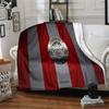 Brent-ford Football Club Crest Flannel Blanket, Soft Polyester, Modern Design, All-Season for Camping, Travel, Gifts for Holidays or Birthdays
