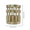 Copper Abacus Pencil Cup Business Gift Pen Holder Movable Beads Chinese Style Desk Ornament