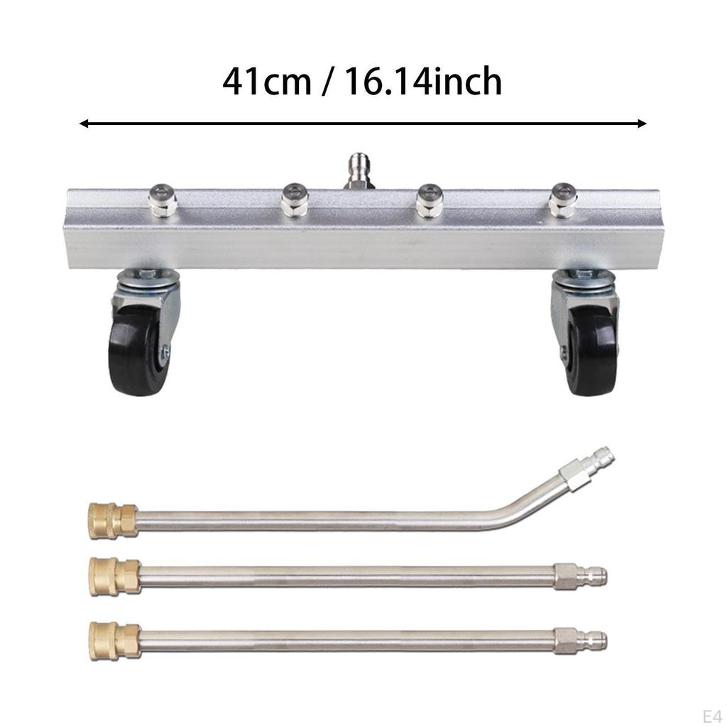 Car Wash Undercarriage Cleaner with Extension Wands, 4000 PSI Water Broom for Sidewalks and