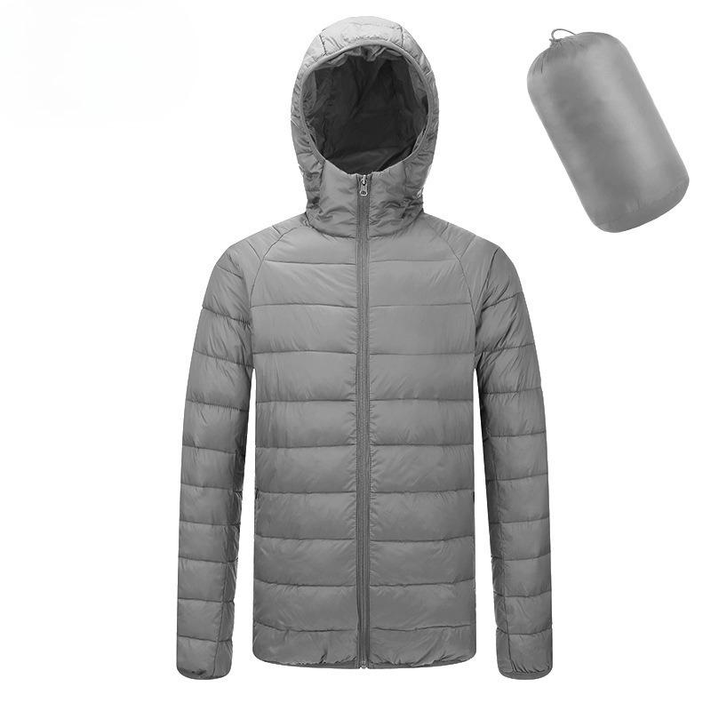 Cotton-padded Jacket Men's Winter Cotton-padded Jacket Stand-up Collar Hooded Padded Jacket Men's Lightweight Warm Jacket