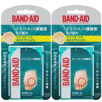 For Protecting Octopuses and for Soles of 4 Sheets X 2 Pieces [Bulk Purchase] BAND-AID (Band-Aid) Corns, Feet,