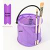 Multifunctional Hand-Carry Wash Bucket with Brush, Watercolor, Oil Painting, Gouache Palette, and Drawing Supplies