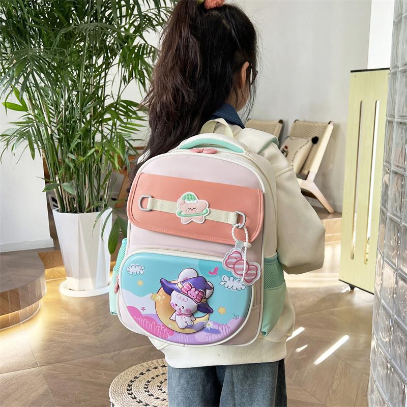 Primary School Boys and Girls Schoolbag Grade 1-3 Cartoon Children Backpack