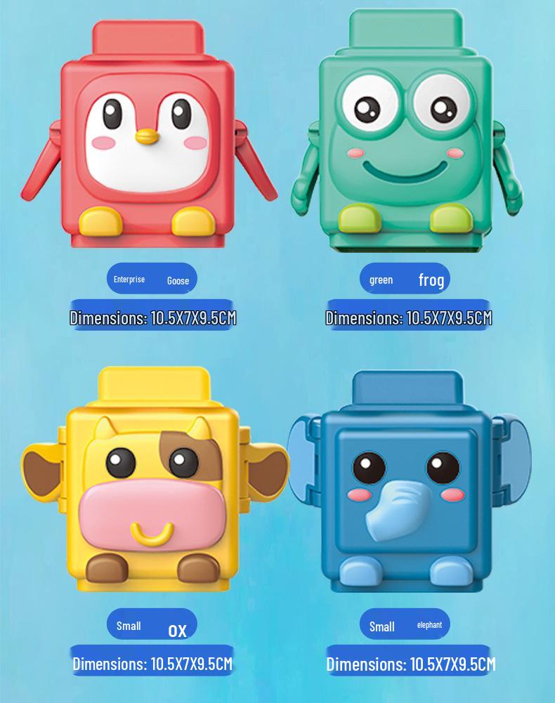 Animal Transformer Stacking Game: Educational Manual Handheld Toy for Boys & Girls