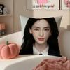 Beautiful Actress AAngelababy Cushion Cover Pillowcase Short Plush Invisible Zipper Room Sofa Cushion Cover